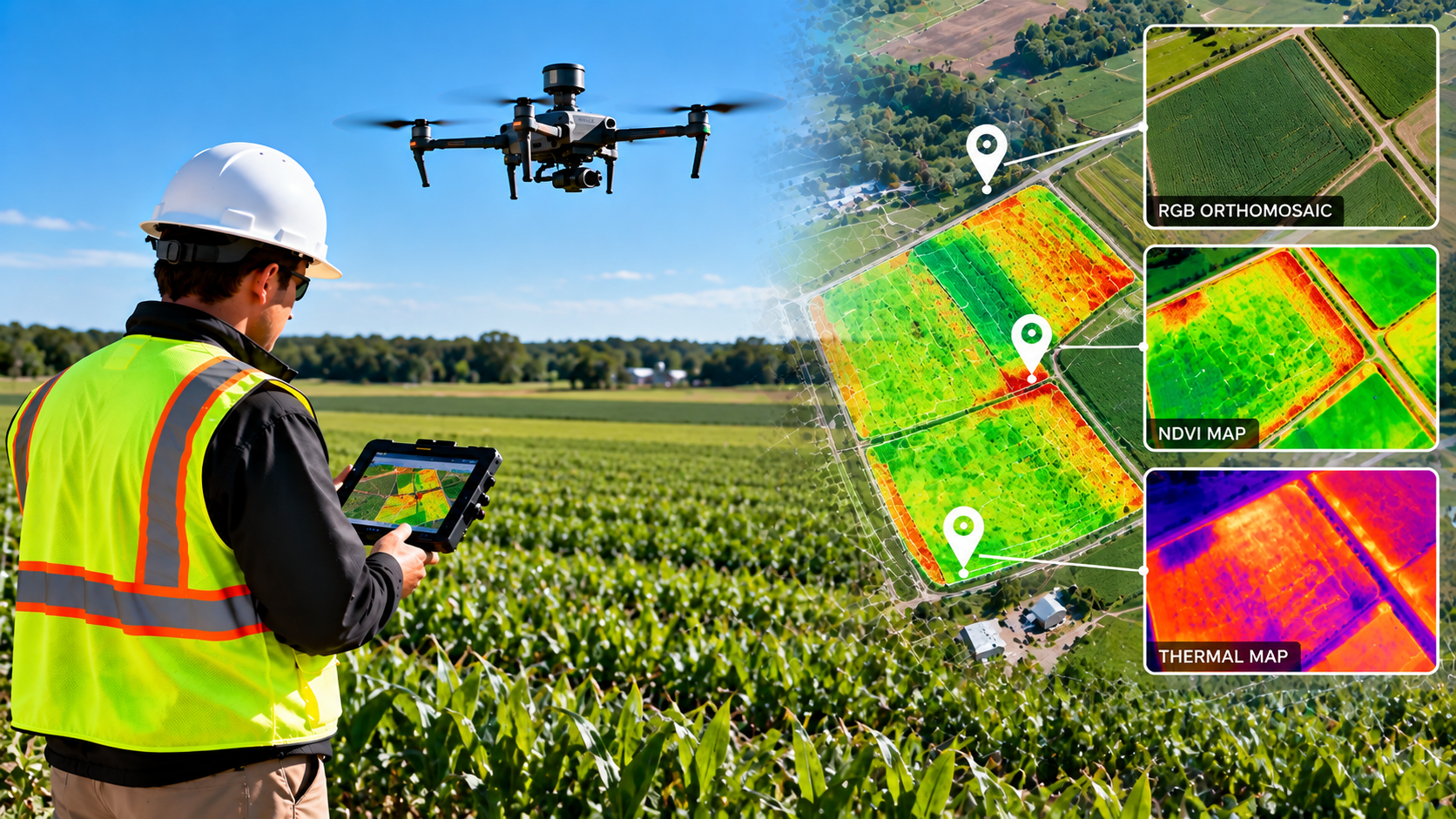 Agricultural Drone Mapping Crop Monitoring Service